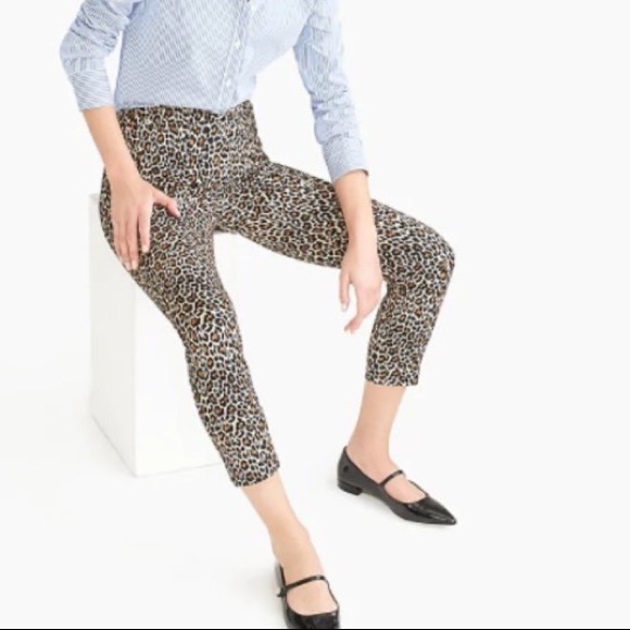 J. Crew Leopard-print Winnie pant in stretch cotton - Picture 7 of 7